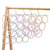 Scarf Holder Foldable Tie Belt Hook Shawl Scarves Organizer Rattan Weave Hanger Wardrobe Storage Holder Display Rack