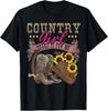 Shakes It For Me Country Music Cowgirl Boots Shirt Sunflower Gift Unisex T-Shirt