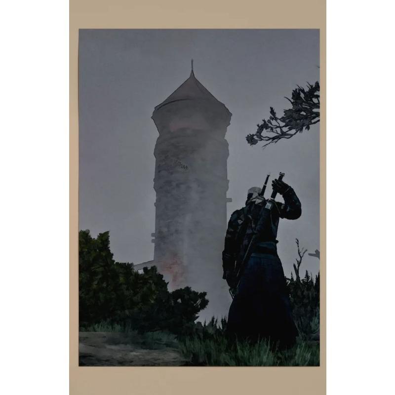 The Witcher Geralt Poster, Unframed Wall Art Gift 20x30cm