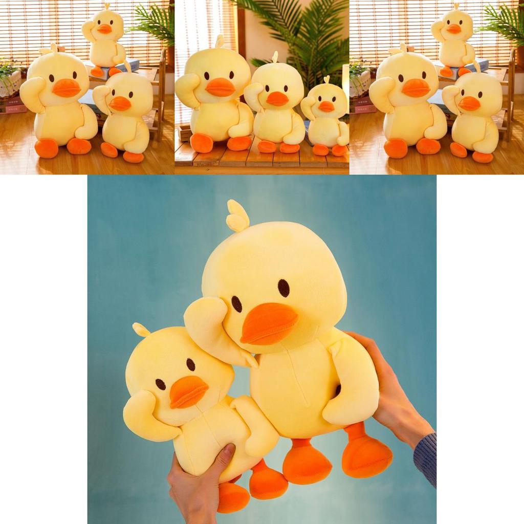 Cute Yellow Duck Plush Toy For Kids Playtime Fun With Soft Fiber Cotton Filling