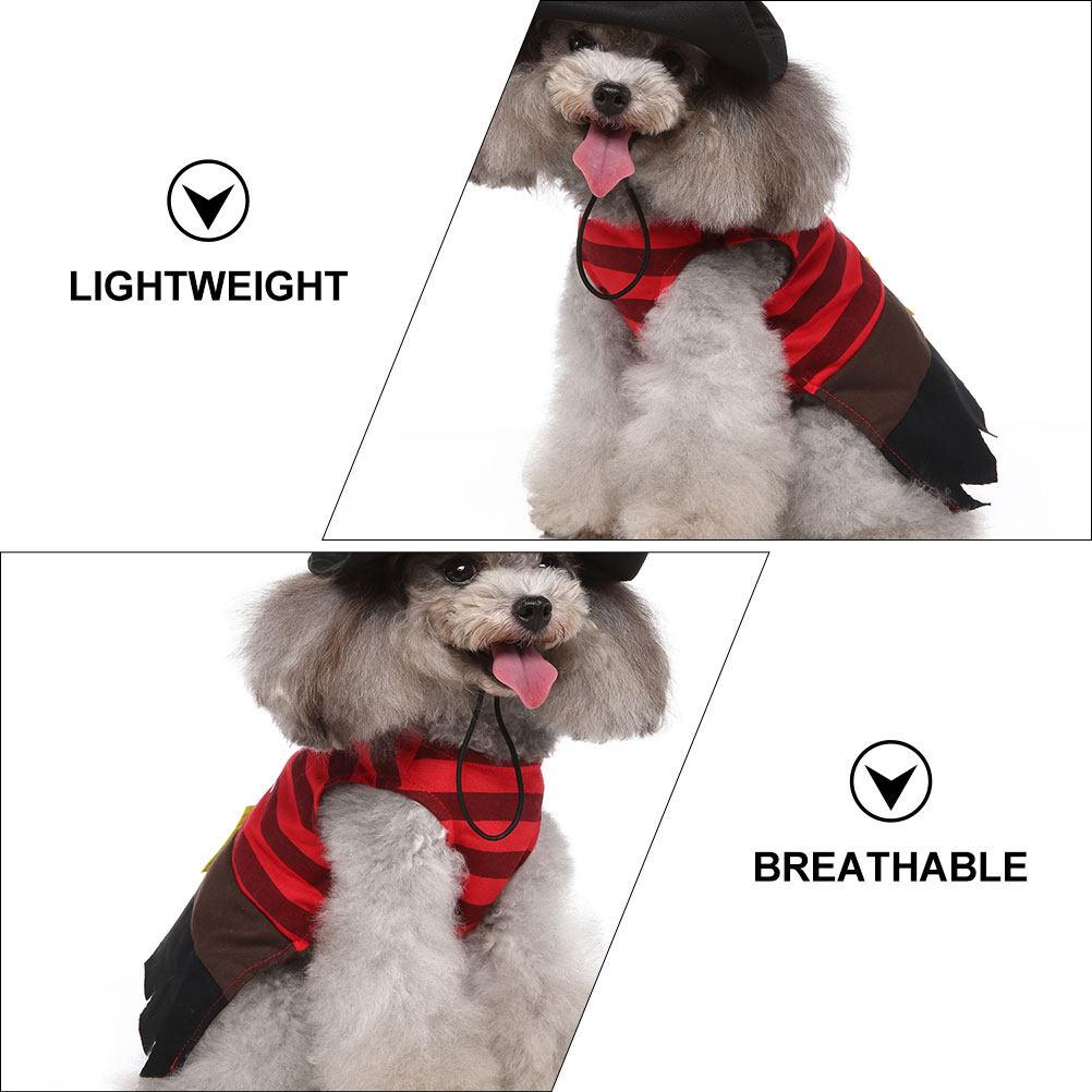 Pet Clothes Dog Costume Halloween Pirate Style Apparel Apparel Middle large Size Breathable Polyester Dog Coat