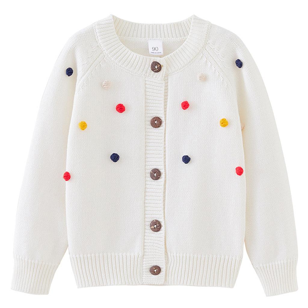 Children's Fashion Casual Cardigan Knitted Long Sleeve  Top