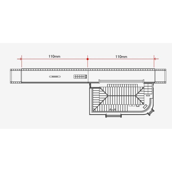 Rokuhan Z Gauge S047-2 Station Building Set Red