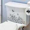 Motýli Květinová nálepka na toaletu Odnímatelná Samolepící Vodotěsné PVC Koupelnové dekorace na stěnu Samolepka Domácí potřeby
