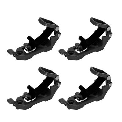 4 Sets Roof Rack Shovel Mount Heavy Duty Multipurpose Metal Rubber Clamp Mounting Bracket for Roof Rack Boats Tool