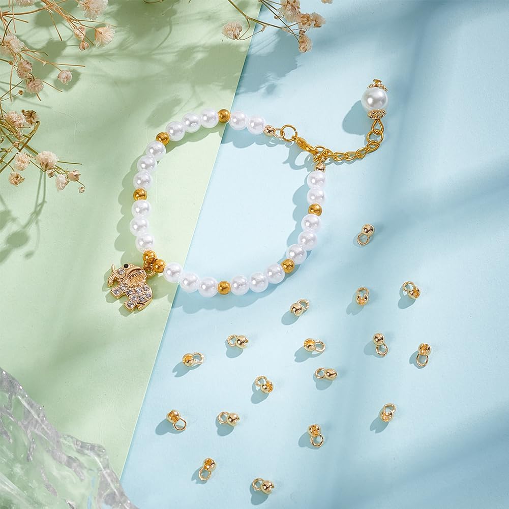 

BENECREAT 20 шт. Настоящие позолоченные 14К обжимные концы, круглые латунные наконечники-калоты, крышки-ракушки для маскировки узлов, для изготовления ювелирных изделий, DIY фурнитура, рукоделие,