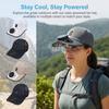 Sun Protection Solar Powered Fan Hat UV Protection Breathable Mesh Sun Hat  Hot Weather