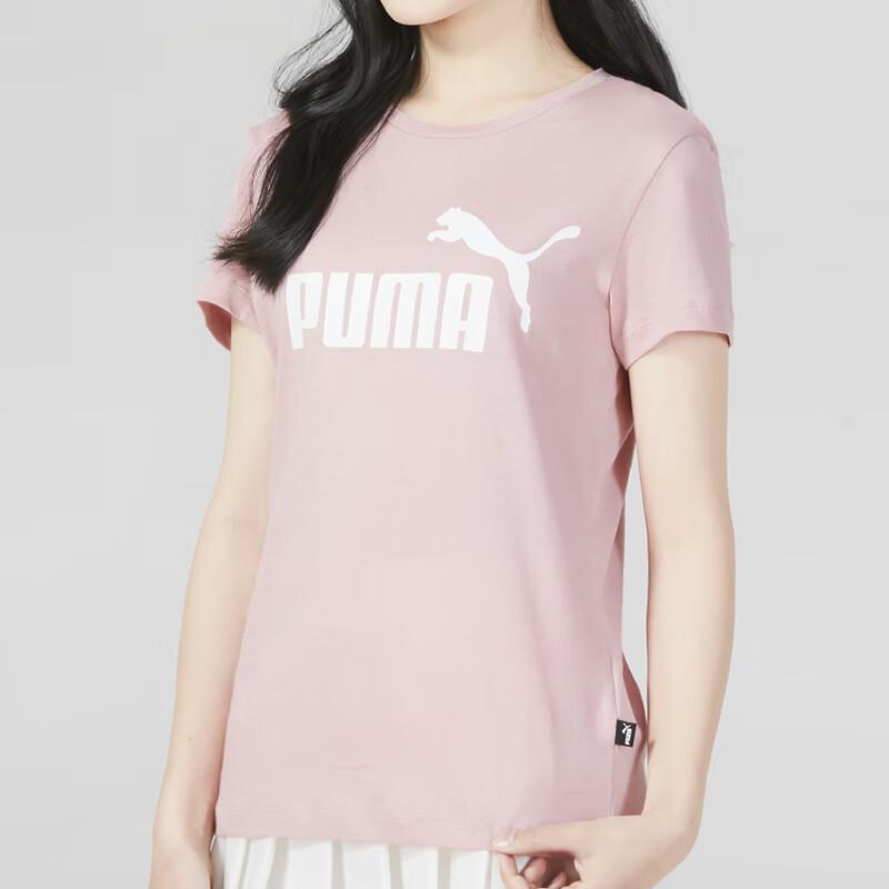 New PUMA Set in Sleeve T Shirt Women's Pink 673655-80