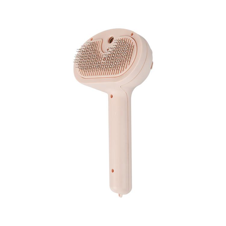 

BEPAN New Pet Spray Cat Comb Dog Hair Removal Comb USB Rechargeable Hair Pulling Knot Comb Pet Grooming Cleaning Tools розовый