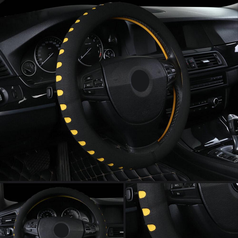 Car Steering-wheel Covers EVA Punching Car Steering Wheel Cover Diameter 38cm Universal Skidproof Fit For Most Cars Car-styling