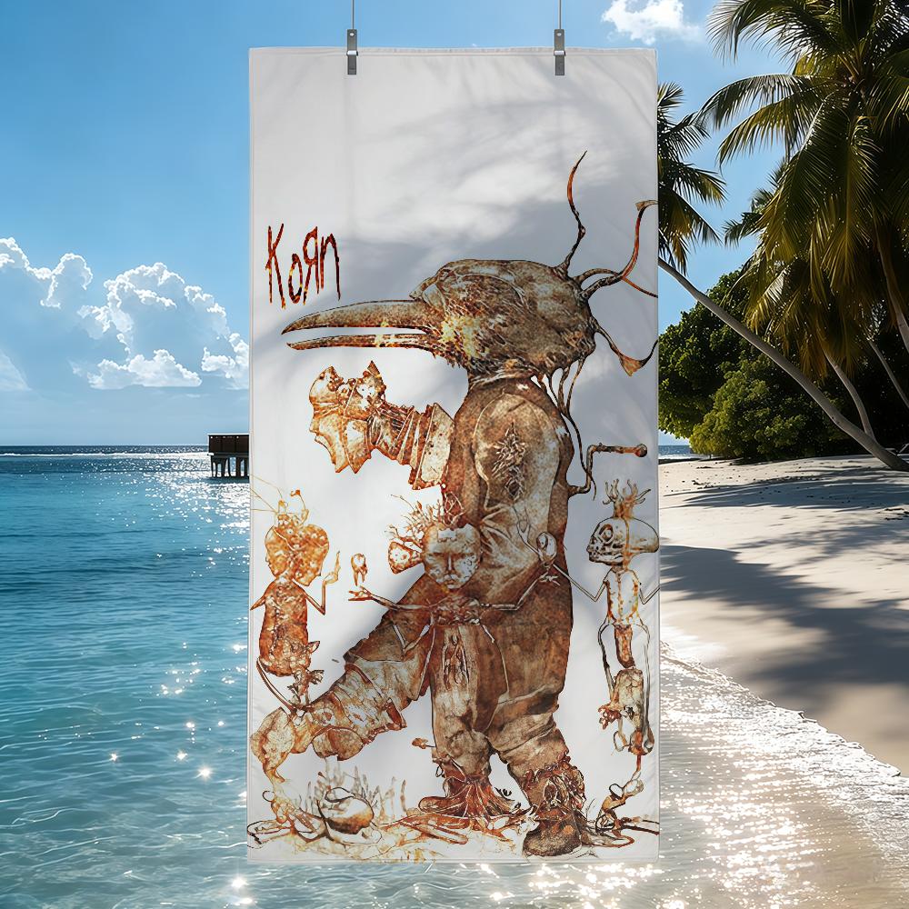 Rock Band K-Korn Towel Quick Drying Beach Towels Are Suitable For Swimming Pools Camping Yoga And The Gym