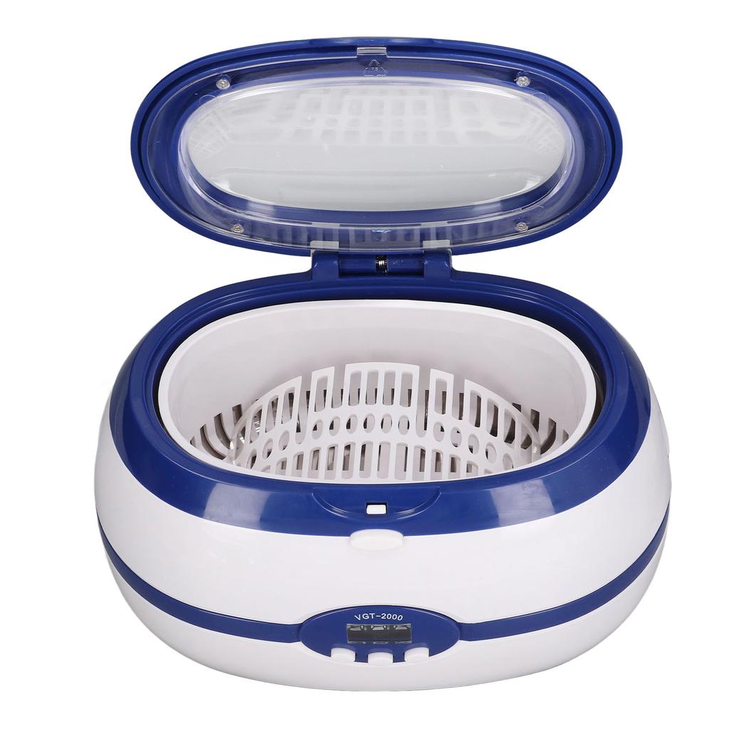 600ml Digital Timing Ultrasonic Cleaning Machine Jewelry Ultrasonic Cleaner for Glasses Printer Nozzle US Plug 100‑120V