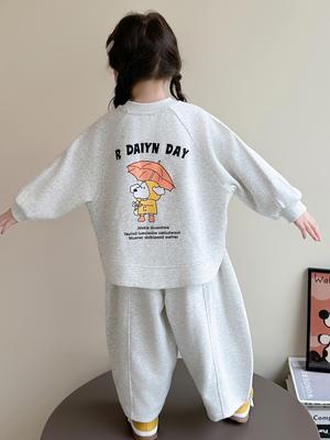 Autumn 2025 Girls' Fashionable Casual Two-Piece Set