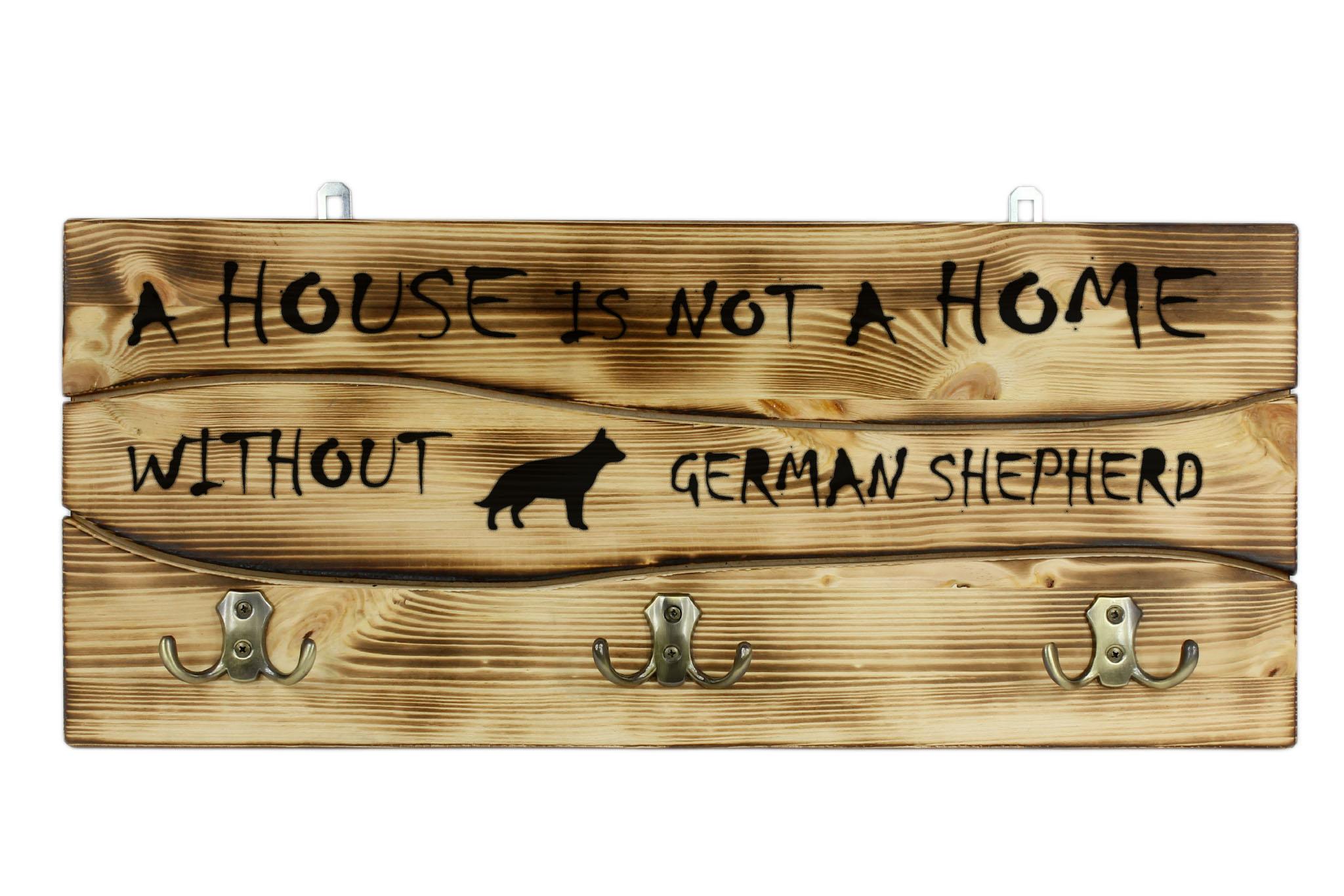 

German Shepherd Dog, Alsatian Wolf Dog - clothes hanger with a dog, medal display, home decoration from the Art-Dog brand