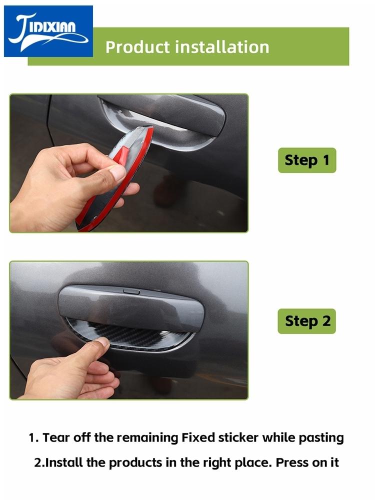JIDIXIAN Car Door Handle Bowl Decoration Cover Fit for Dodge Challenger 2015-2026 Exterior Accessories NN1