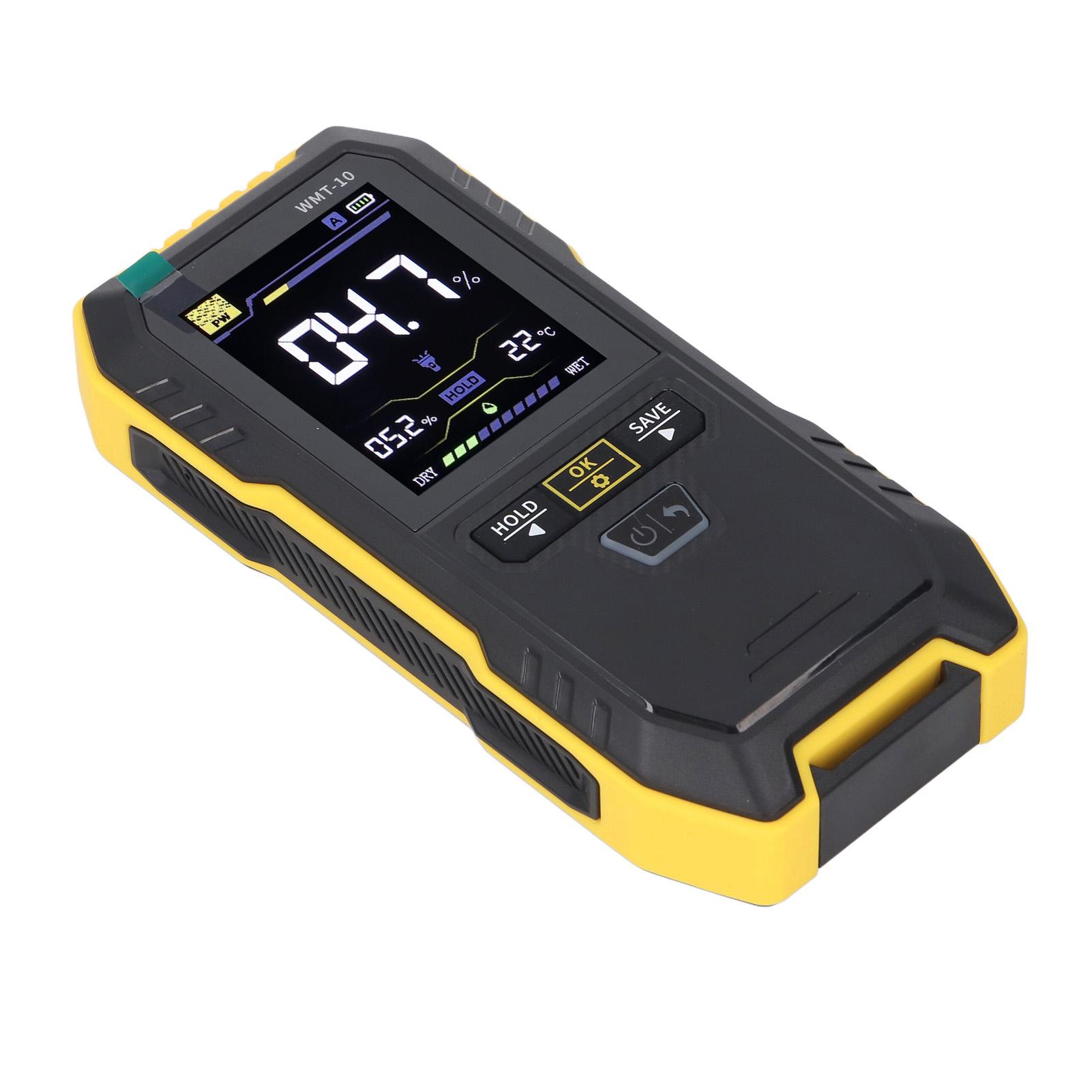 

Бесконтактный влагомер для дерева с цветным экраном 2,4 дюйма, тестер содержания воды для стен