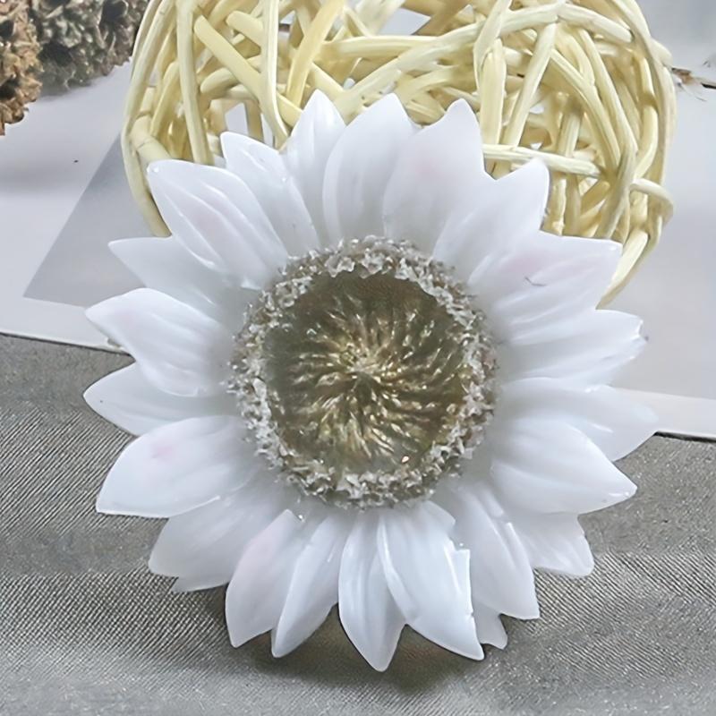 1ks Růžová silikonová forma slunečnice na čokoládu, pěnu a výrobu svíček - Všestranné DIY aromaterapeutické a sádrové řemesla, neelektrické, snadné použití