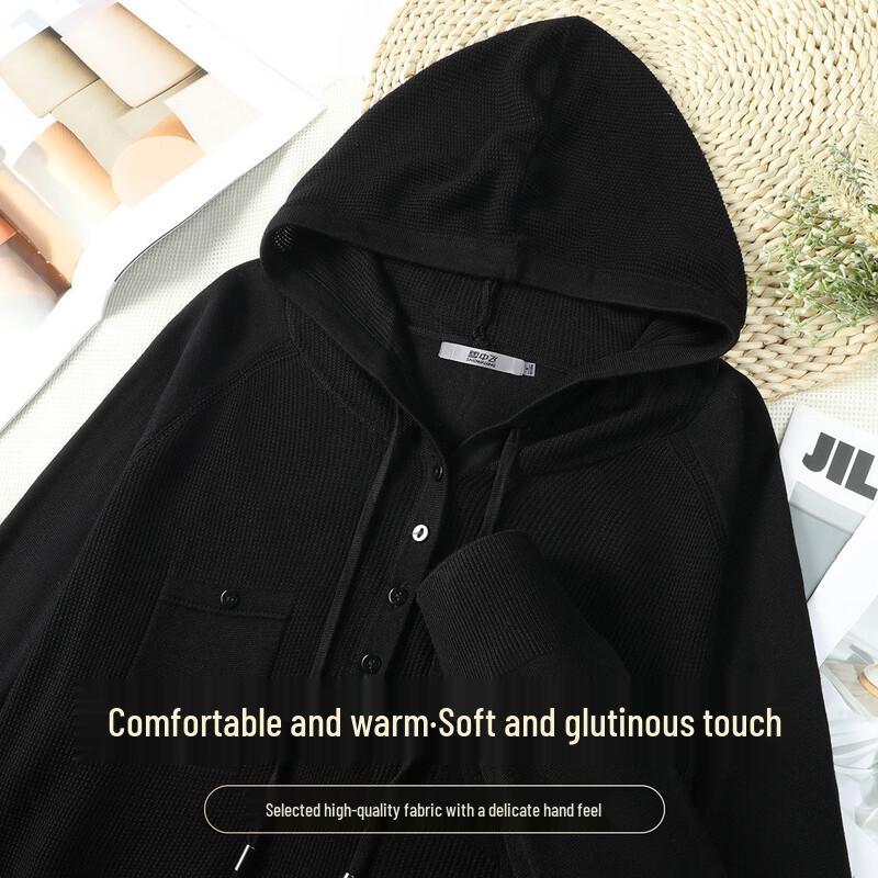 

SNOWFLYING Women s Hooded Long-Sleeve Knit Sweater 2XL