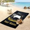 Derby County Gepersonaliseerde Bedrukte Strandlaken Voetbal Logo Steun Aangepaste Naam Tekst Absorberend Handdoek Voor Sport Reizen Speciaal Cadeau
