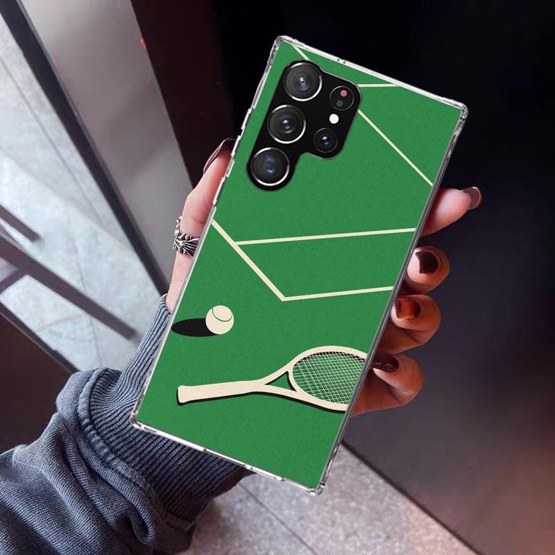 

Tennis Sport Phone Case For Samsung Galaxy S23 S24 S25 Edge S26 Ultra S22 + S21 Plus S20 FE Cover Silicone Print Shell Galaxy S2 Samsung S22 Plus