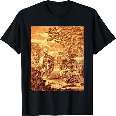 Greek Theme T-Shirt, Women's, Black, Small, Short Sleeve, Classic Fit, Collarless, Crew Neck, Polyester 100%