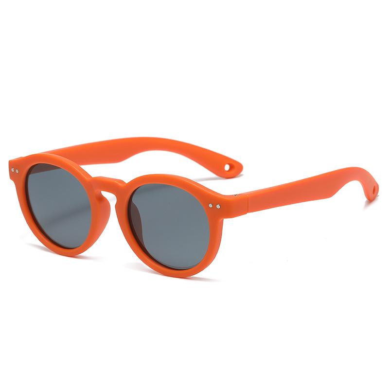 Trendy Kids' Polarized Sunglasses: Soft Silicone, Sun Protection, Stylish Outdoor Eyewear