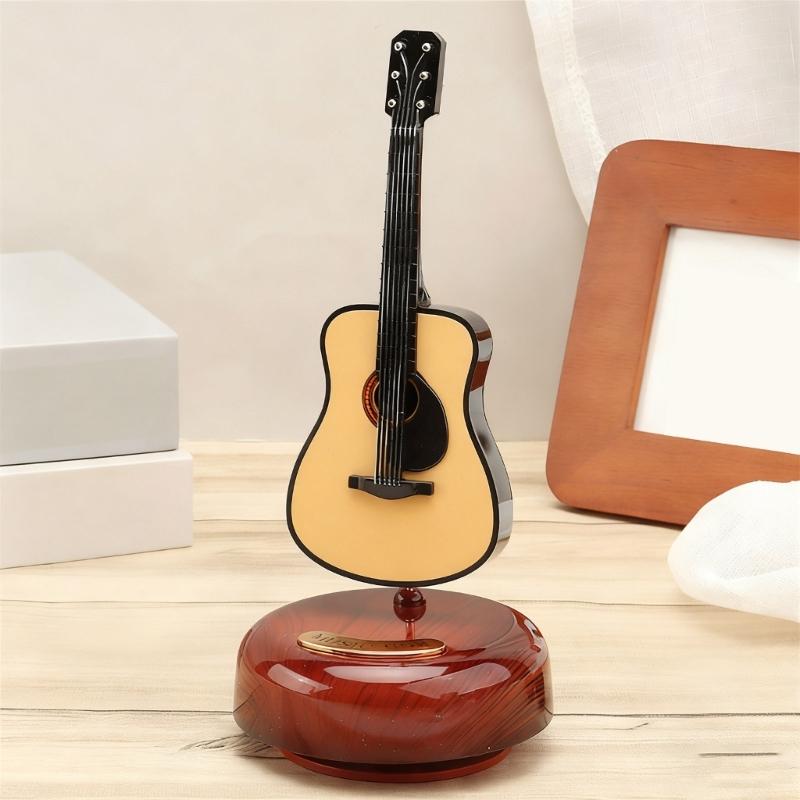 Mechanism Wind Up Musical Box Violin Music Box Miniature Musical Instrument Ornament Home Decors Creative Artware Gift