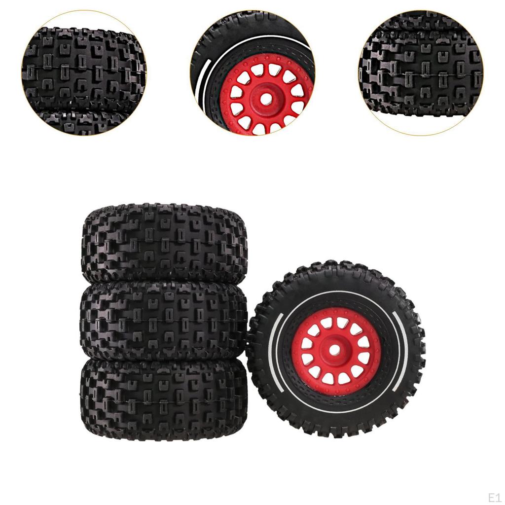 4 Pcs RC Car Tires with Practical Replacement Functions
