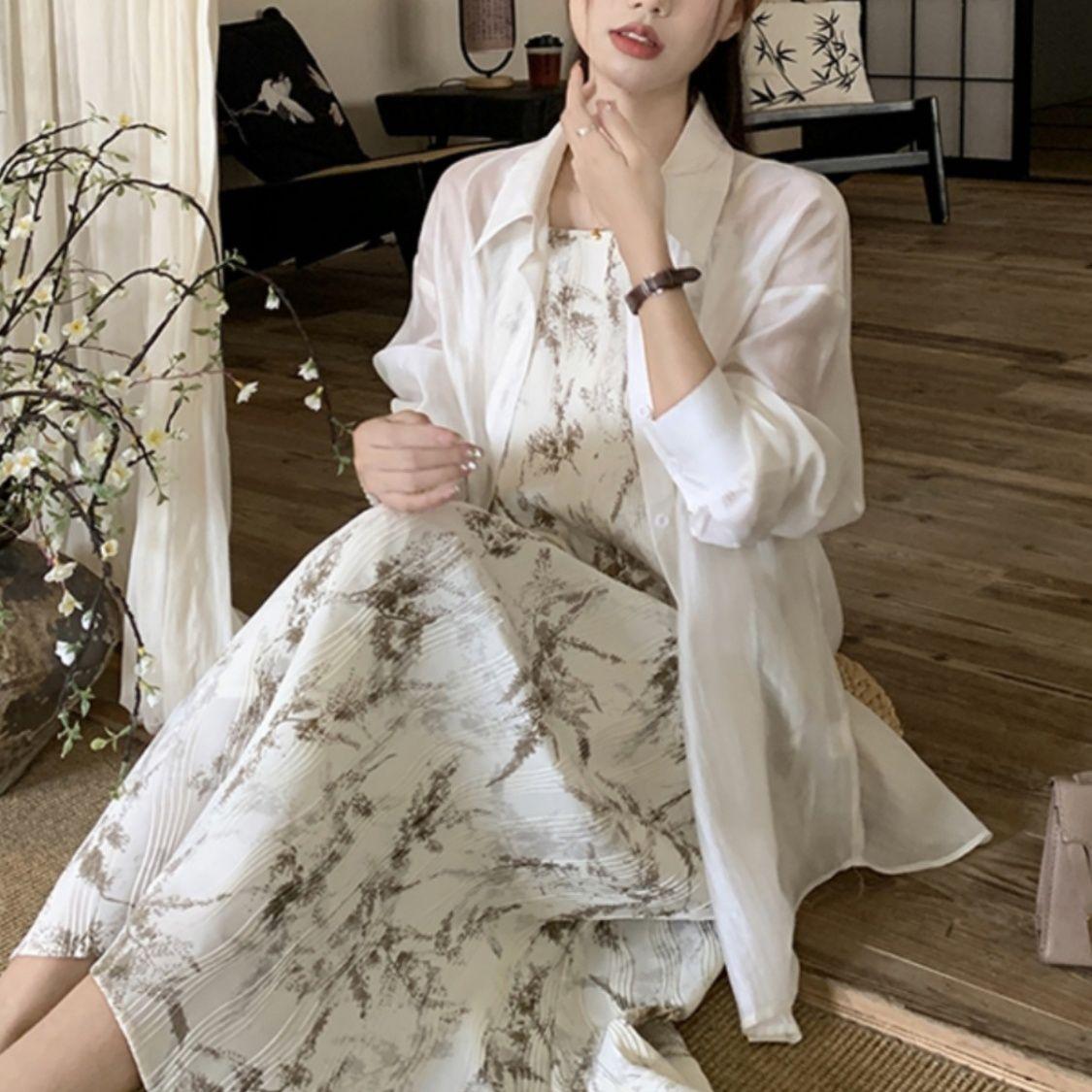 

Солнцезащитная одежда Bow Hollow Out для женщин на весну в сочетании с кардиганом и белой высококачественной курткой-рубашкой XL