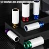 7pcs1/2" Drive Wheel Protector Impact Socket, Thin Wall Deep Impact Socket Set Durable Plastic Sleeve Lug Nut Socket 6 Point
