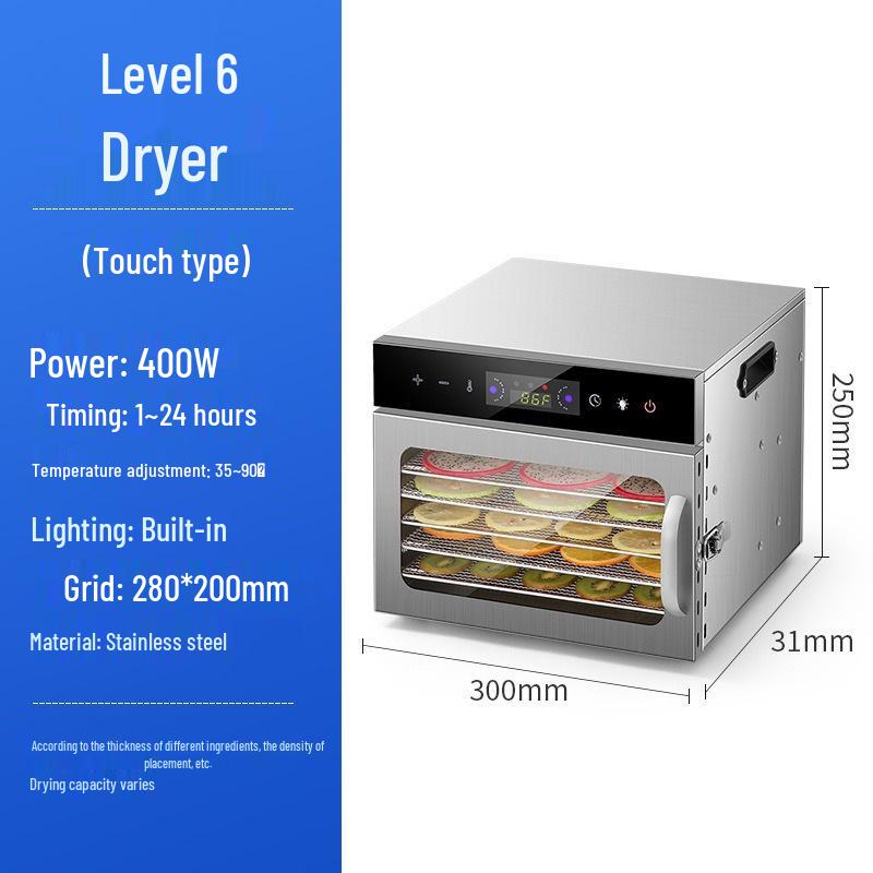 Compact 6-18 Layer Food Dehydrator for