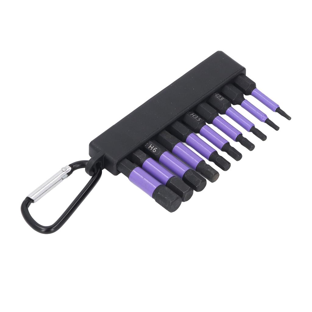10PCS Set Screwdriver Bits Set Hex Shank 2 Inch High Strength Magnetic Driver Bits Kit