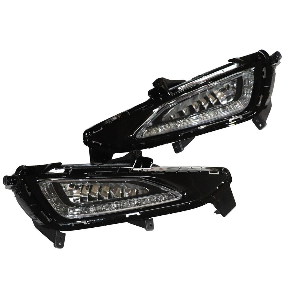 Pereche DRL LED Lumini de Zi Lampă de Ceață Dreapta+Stânga Pentru 2015-2017 Hyundai Tucson