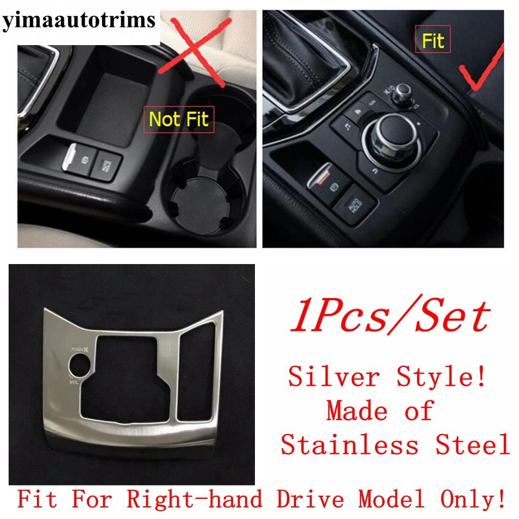 For Mazda CX-5 CX5 2017 - 2024 Water Cup / Shift Gear / Speaker / Air AC / Window Lift Cover Trim Stainless Steel Accessories