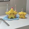 400ML Foaming Soap Dispenser Cute Ceramic Star Lotion Bottle Hand Sanitizer Bottle  Bathroom Use