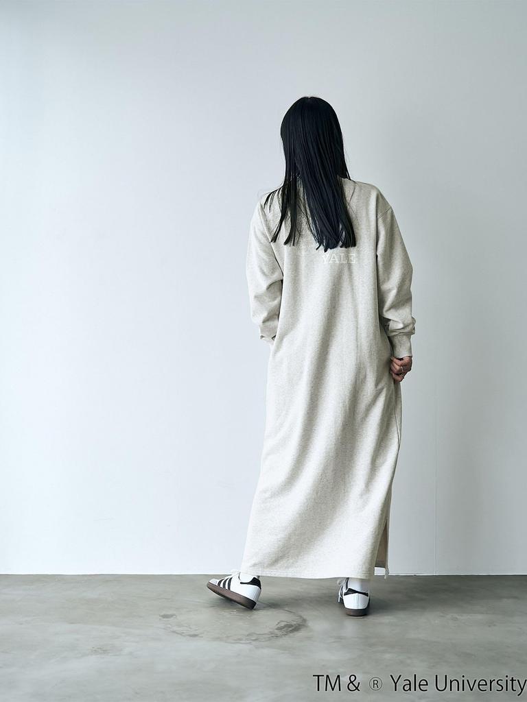 Cohen YALE Custom Logo Print Half-Zip Dress, 76756460370, 1100 LT.GRAY (11), FREE