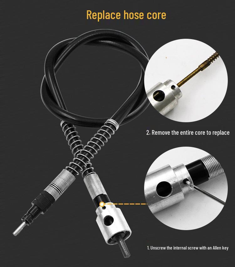 Verbessertes Spannfuttergriff-Zubehör: Flexibler Schaft für Bohrmaschine/Schleifer (0,3-6,5 mm)