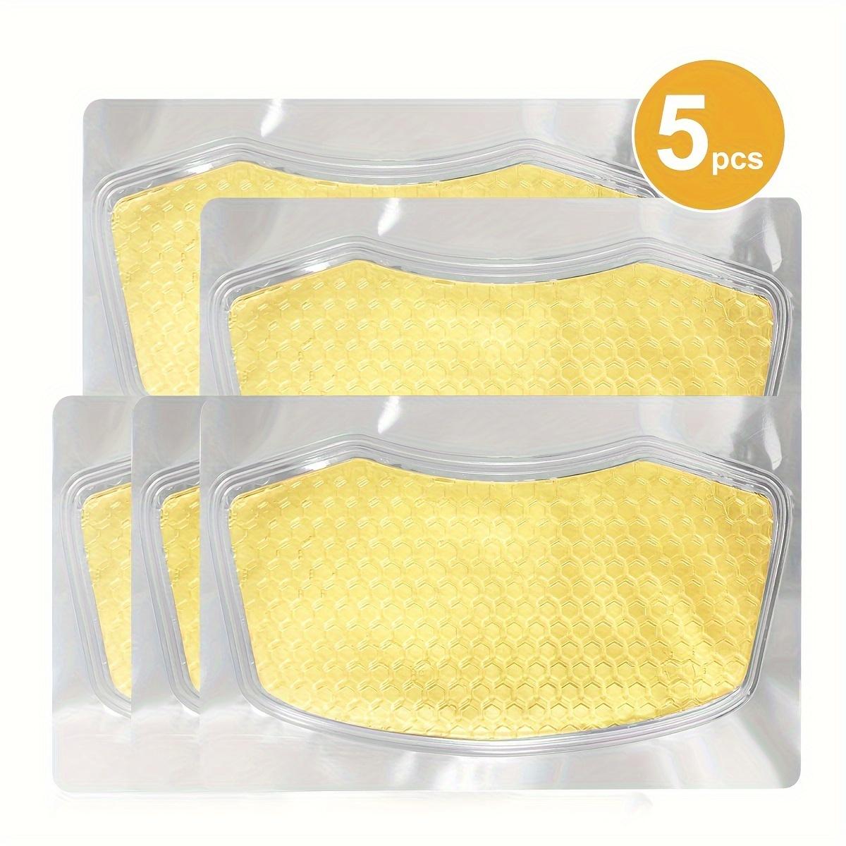 

Коллагеновая маска для шеи 24K Gold Anti Wrinkle Patches Укрепляющие увлажняющие средства для уменьшения двойного подбородка Уход за кожей 5pcs