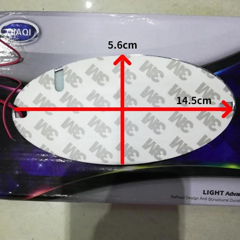 Samolepka na auto Ford 14,5x5,6 cm LED osvětlený znak pro Ford Kuga Focus Mondeo Mustang Fusion Mk2 Mk3 Fiesta Mk6 Explorer Logo Znak