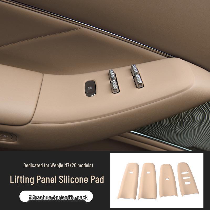AITO M7 Car Door Button & Window Panel Silicone Protection Pad (Fits 26 Models)