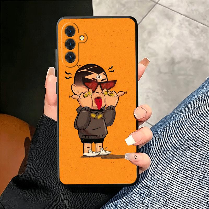 Bad Bunny Heart Soft Phone Case for Samsung A17 A37 A57 A16 A26 A36 A56 A15 A25 A35 A55 A14 A24 A34 A54 A13 A23 A33 A53 A52 A12
