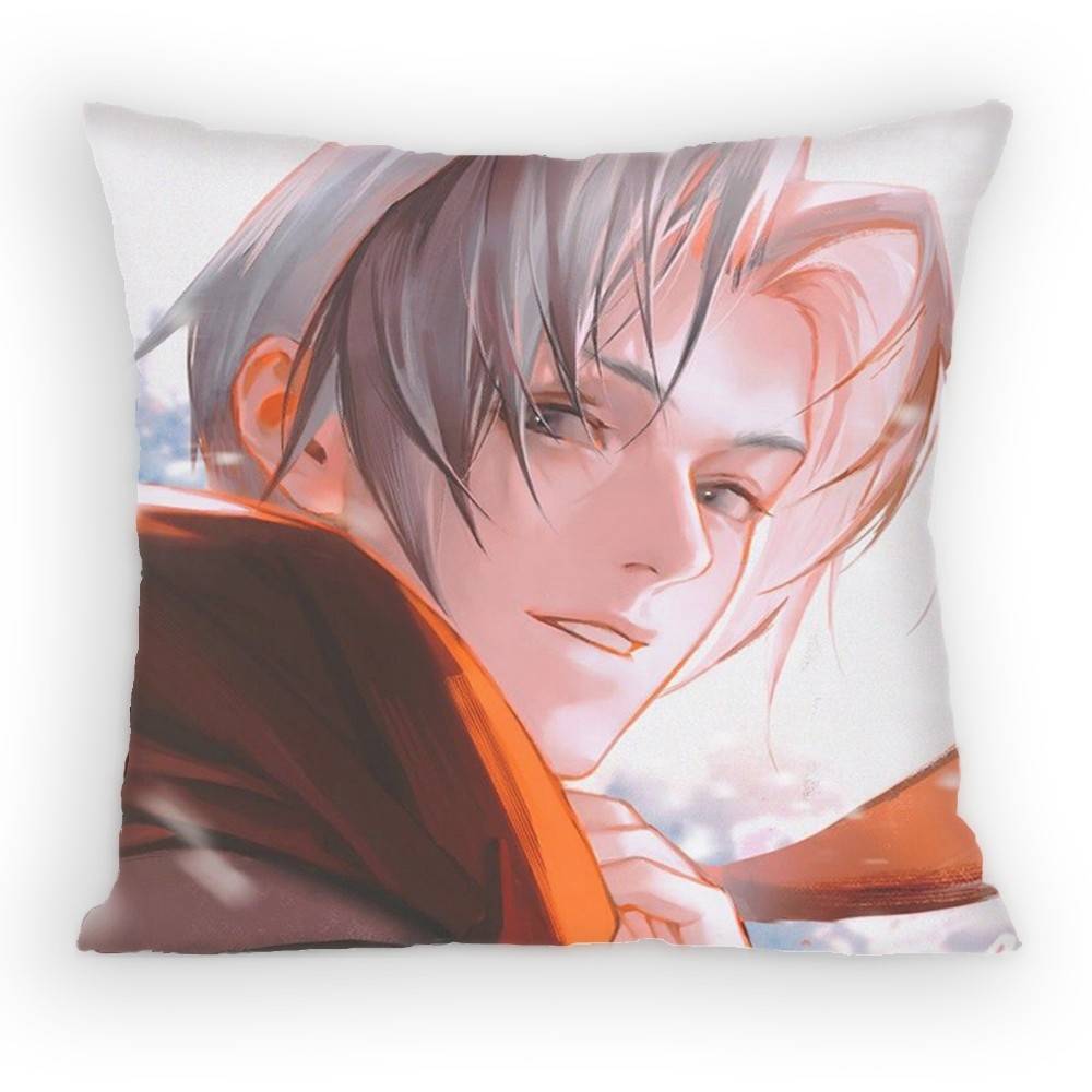 

Ace Attorney Miles Edgeworth Pillow Case Sofa Living Room Bedroom Headboard Backrest Cushion Square Cushion Nap Time 30x30 cm