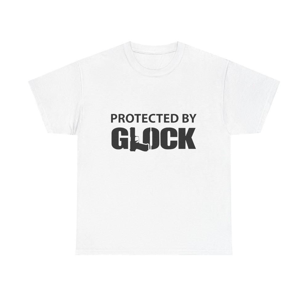 Protected By Glock Graphic T Shirt Unisex Heavy Cotton Tee NEW Unisex T-Shirt XL