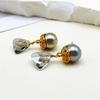 Elegant Pearl and Crystal Tassel Earrings - Exquisite Silver Needle Jewelry for Women