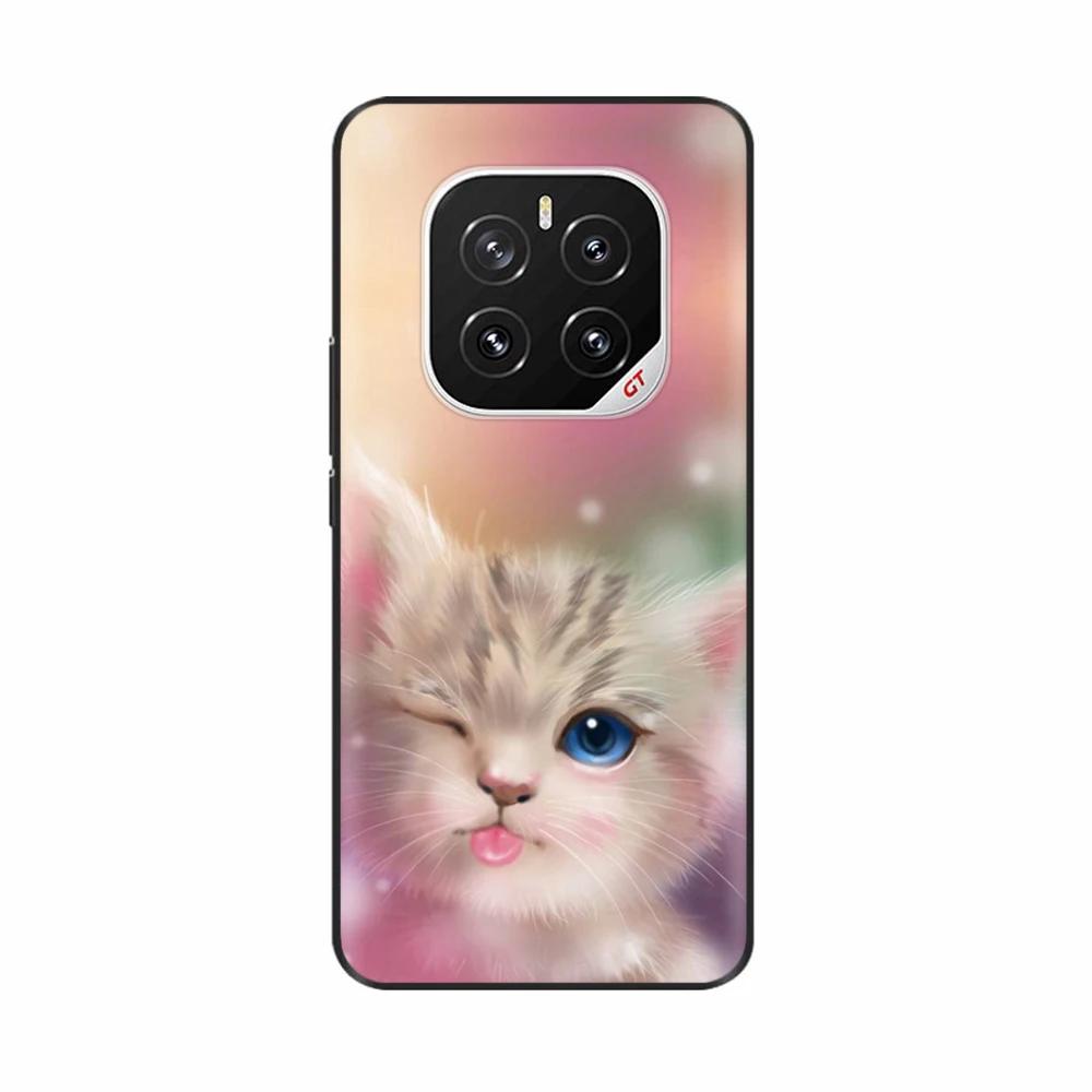 Painted Cover For Honor GT Pro Phone Case for HONOR GTPro Soft Black Silicone Back Cover Shockproof Protective Shell Para Hoesje