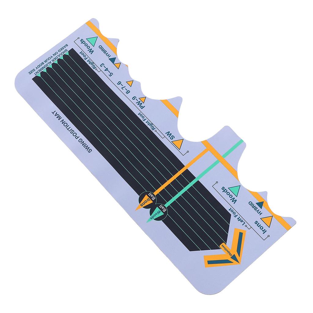 Golf Practice Swing Mat Improve Hitting Accuracy Stable Golf Stance Board Swing Trainer for