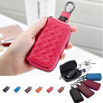 Genuine Leather Zipper Premium Crocodile Embossed Car Key Bag Mens Business Business Car Remote Package