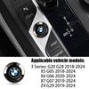 Crystal One Click Start Stop Button Cover M Tri Color Logo Ignition Switch Decor Accessories Trim For BMW E90 G80 M3 G30 M5 F82 npbf16