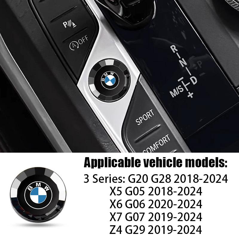 Crystal One Click Start Stop Button Cover M Tri Color Logo Ignition Switch Decor Accessories Trim For BMW E90 G80 M3 G30 M5 F82 npbf16