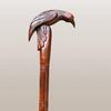 Handcrafted Wooden Raven Head Walking Stick Gothic Style Cane